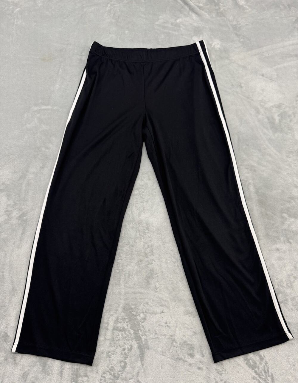 Vintage Prospirit Sweatpants Black/White Stripe Y2K Sportswear Size Large